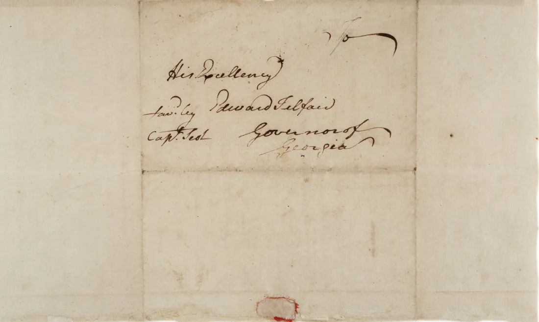 Patrick Henry to Edward Telfair, October 14, 1790. (The Gilder Lehrman Institute of American History)