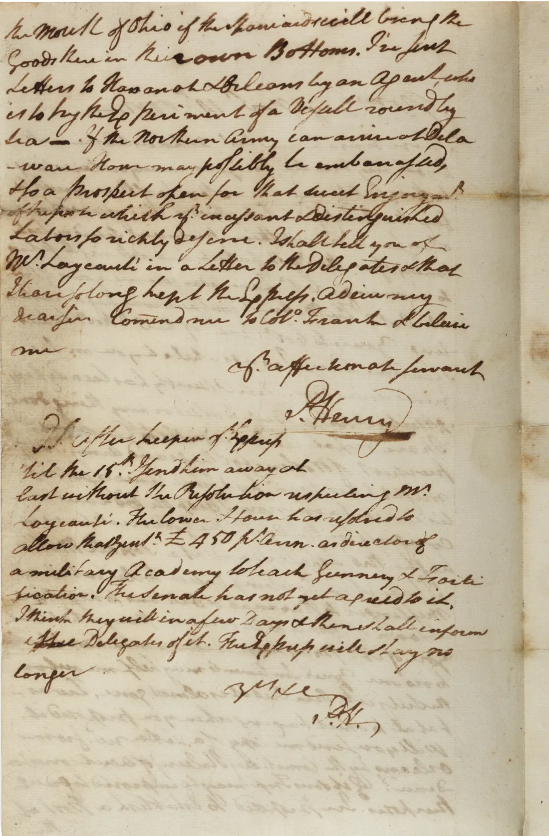 Patrick Henry to Richard Henry Lee, November 14, 1777 (The Gilder Lehrman Institute of American History)