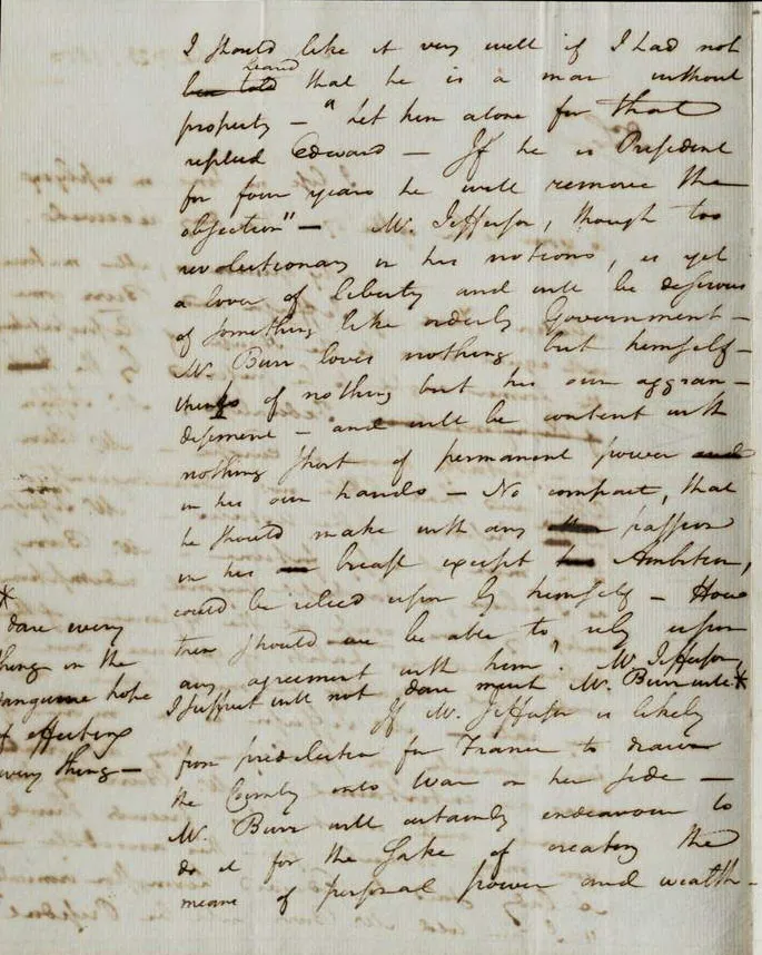 Alexander Hamilton to Harrison Gray Otis, December 23, 1800 (The Gilder Lehrman Institute of American History)