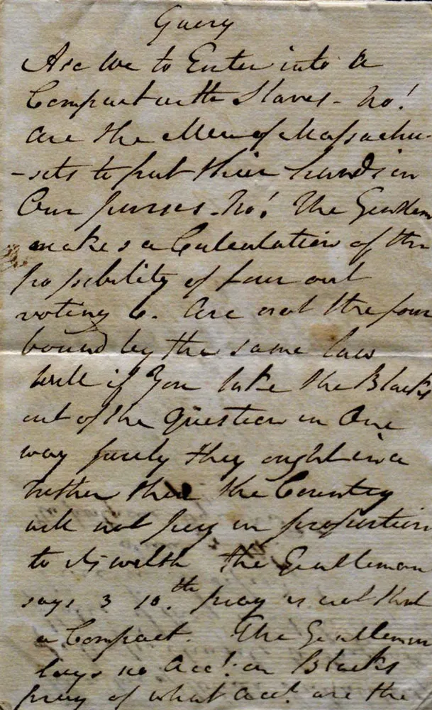 Pierce Butler's notebook from the Constitutional Convention, 1787 (The Gilder Lehrman Institute of American History)