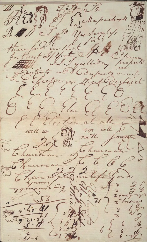 Pierce Butler's notebook from the Constitutional Convention, 1787 (The Gilder Lehrman Institute of American History)