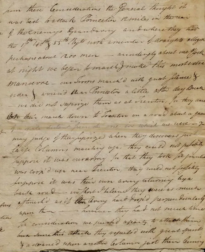 Henry Knox to Lucy Knox, January 7, 1777. (The Gilder Lehrman Institute of American History)