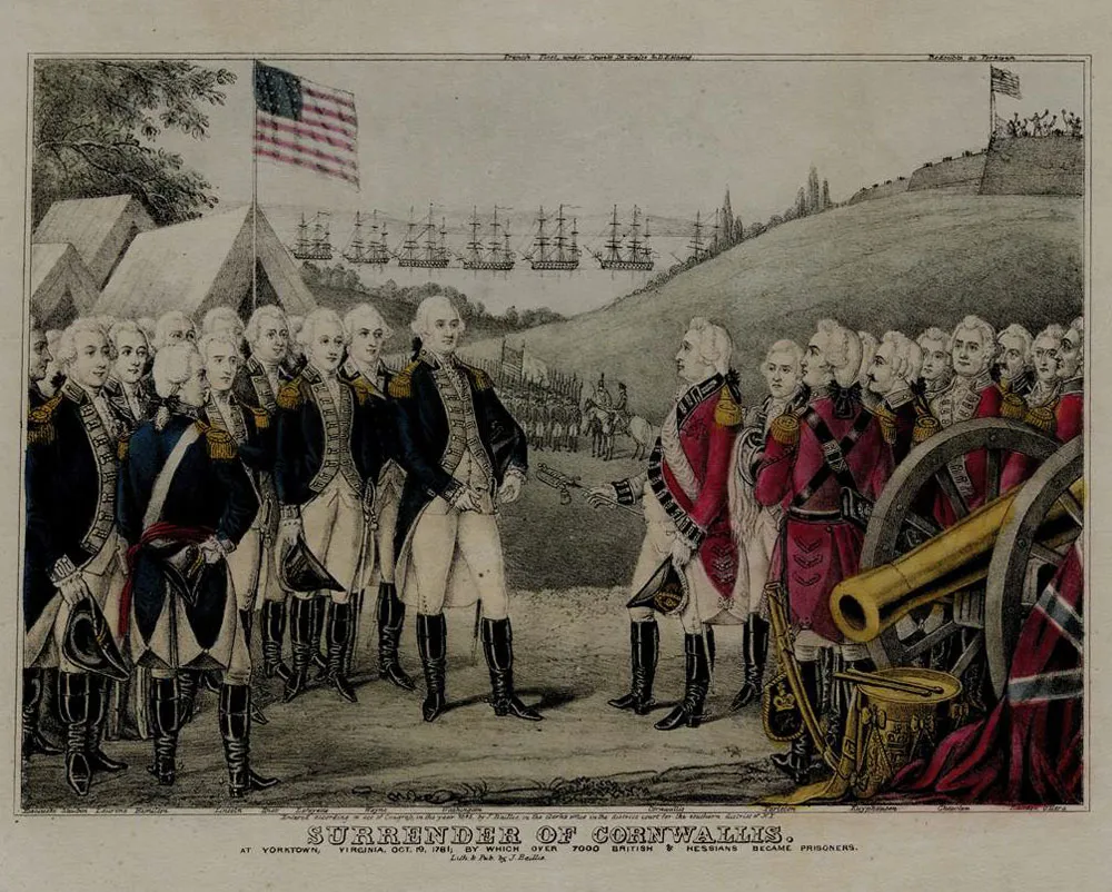 James S. Baillie, Surrender of Cornwallis, 1845 (The Gilder Lehrman Institute of American History)