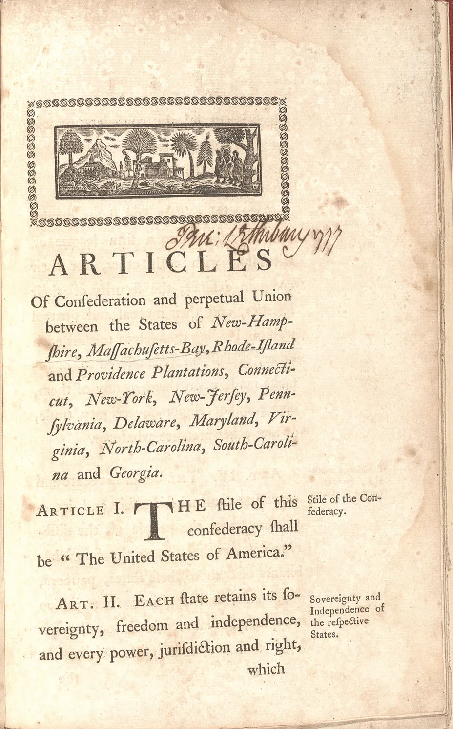 Articles of Confederation