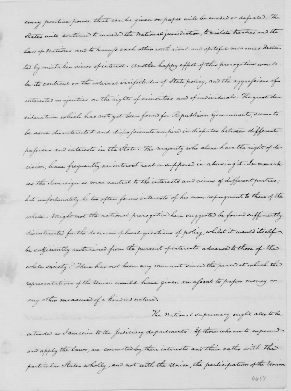 James Madison to George Washington, April 16, 1787 (Library of Congress)