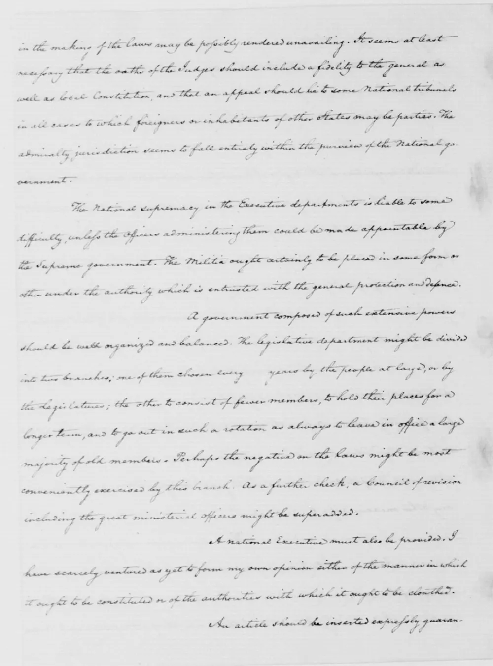 James Madison to George Washington, April 16, 1787 (Library of Congress)