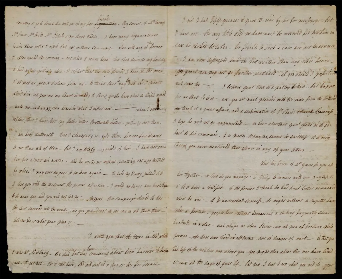 Lucy Flucker Knox, Letter to Henry Knox, August 23, 1777_Page_2