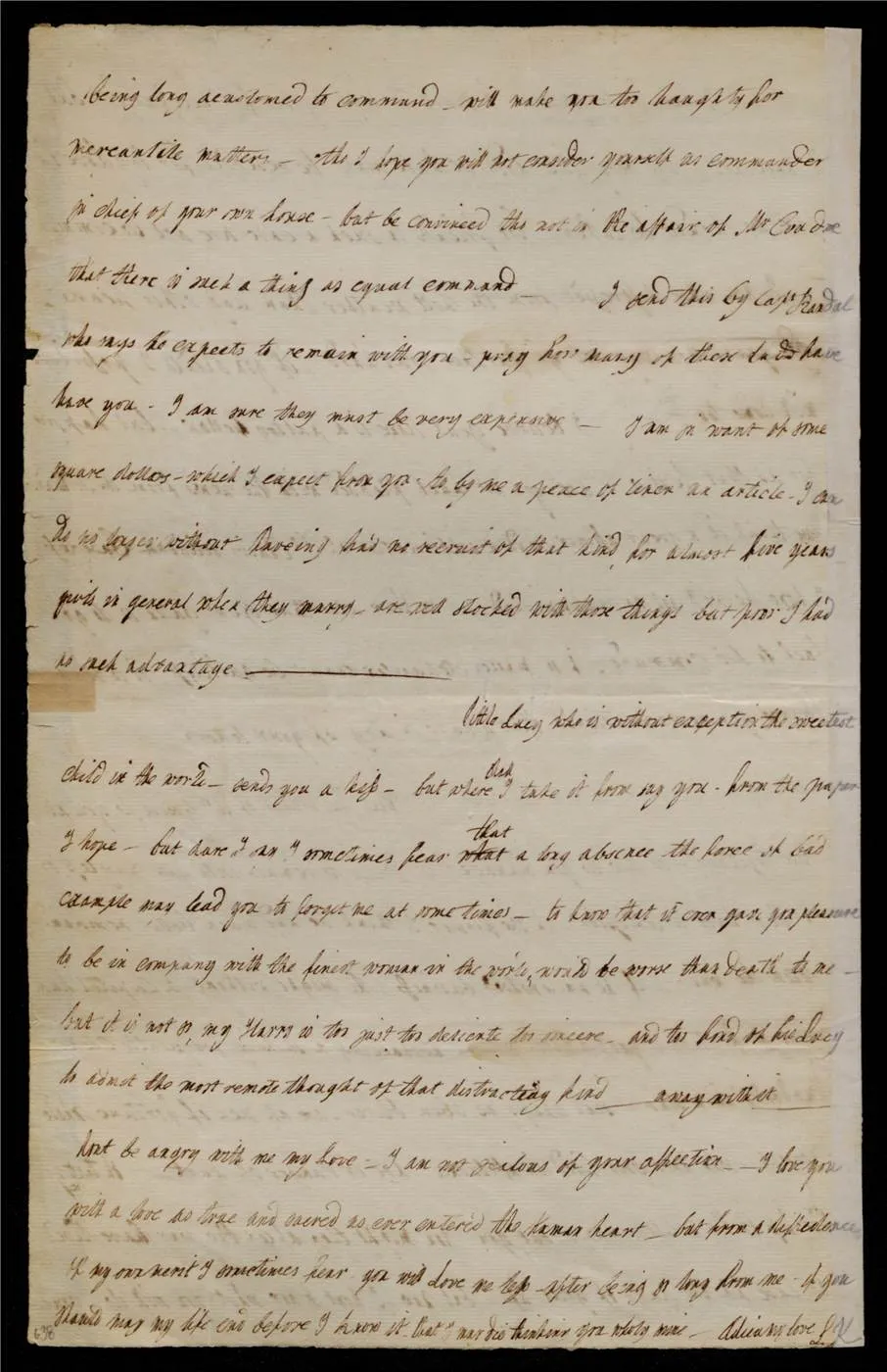 Lucy Flucker Knox, Letter to Henry Knox, August 23, 1777_Page_3