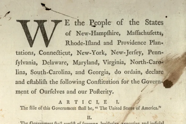 Mercy O. Warren to Catharine Macaulay, September 28, 1787 (The Gilder Lehrman Institute of American History)