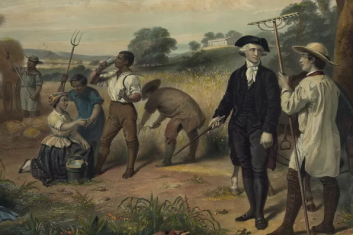 "Life of George Washington—The Farmer,” Junius Brutus Stearns, Paris, 1863. (Library of Congress)