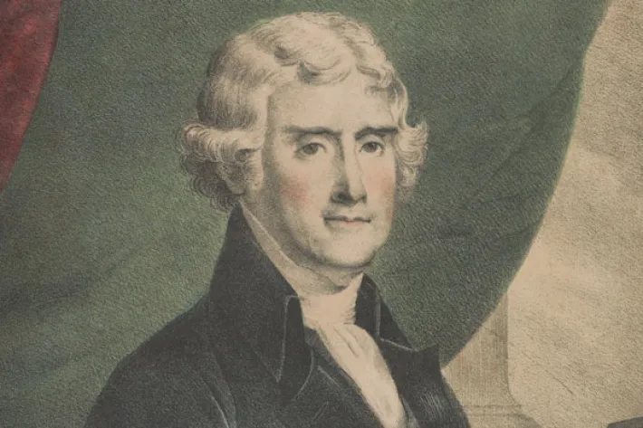 Thomas Jefferson, lithographed and published by H. Robinson, 1840 (Library of Congress)