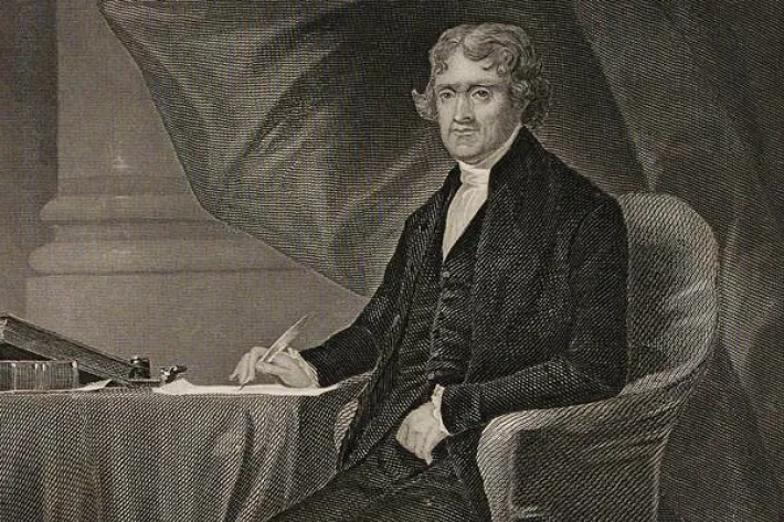 Engraving of Thomas Jefferson (Gilder Lehrman Institute of American History)