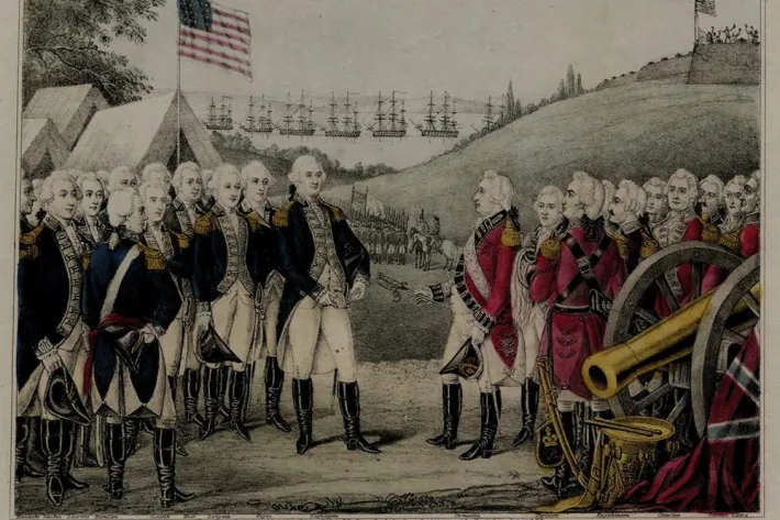 James S. Baillie, Surrender of Cornwallis, 1845 (The Gilder Lehrman Institute of American History)