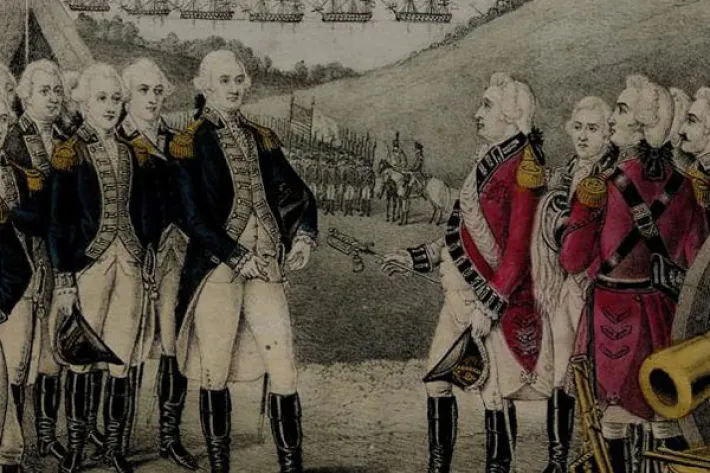 James S. Baillie, Surrender of Cornwallis, 1845 (The Gilder Lehrman Institute of American History)