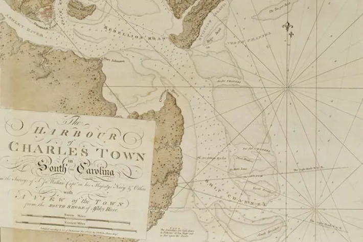 The Harbour of Charlestown [Charleston] in South Carolina by Joseph DesBarres (The Gilder Lehrman Institute of American History)