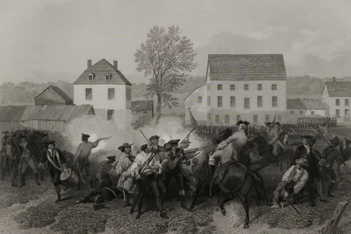 "Battle of Lexington," engraved by James David Smillie, published by Martin, Johnson, and Co. (Gilder Lehrman Institute)