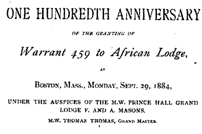 Petition by the African Lodge of Freemasons, 1787