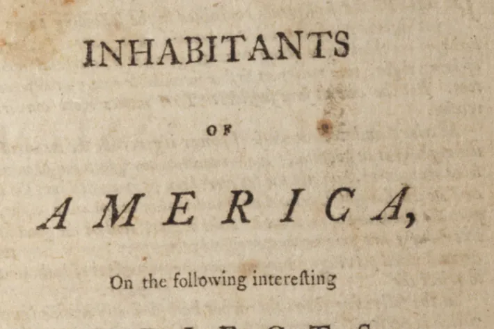 "Common Sense: Addressed to the Inhabitants of America" by Thomas Paine (The Gilder Lehrman Institute of American History, GLC08643)