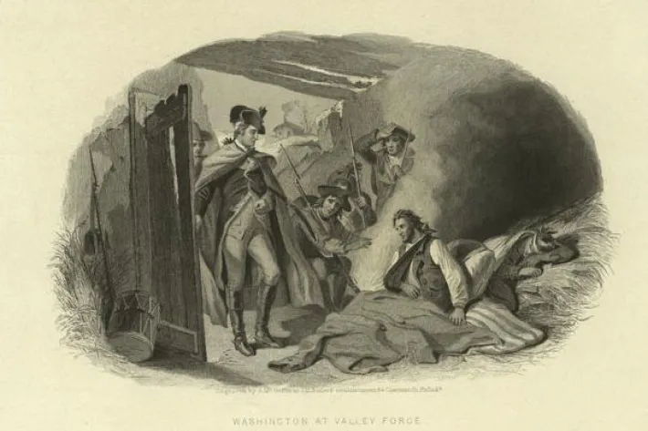 "Washington at Valley Forge" (The New York Public Library Digital Collections)