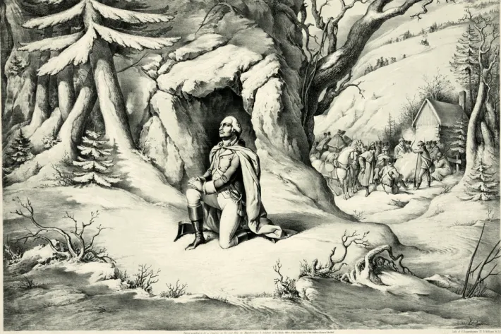 Washington at Valley Forge, F. Heppenheimer, 1853 (Library of Congress)