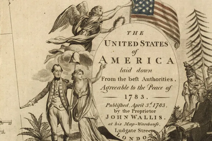 Detail from a map of the United States of America, by John Wallis, London, 1783 (Library of Congress)