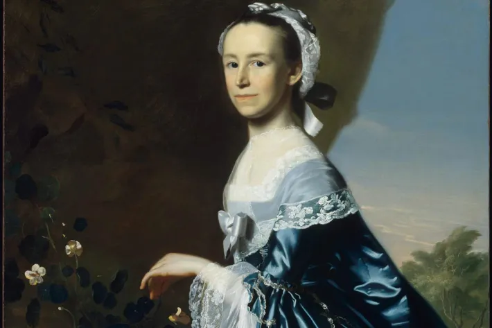 Mrs. James Warren (Mercy Otis), by John Singleton Copley. ca. 1763. (Courtesy of the Museum of Fine Arts, Boston)