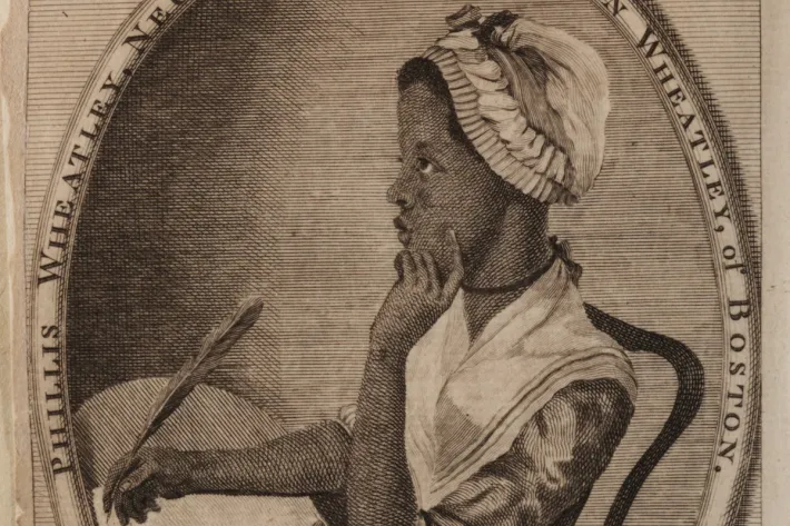 Frontispiece, "Poems on Various Subjects, Religious and Moral," 1773, by Phillis Wheatley, 1773 (The Gilder Lehrman Institute of American History)