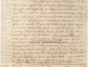 Alexander Hamilton’s Love Letter to Elizabeth Schuyler, 1780