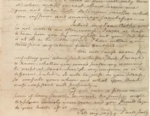 Alexander Hamilton’s Love Letter to Elizabeth Schuyler, 1780