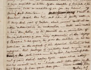 A Letter from Dolley Madison to James Madison, December 10, 1827. (The Gilder Lehrman Institute of American History)