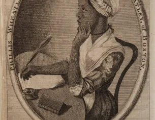 Frontispiece, "Poems on Various Subjects, Religious and Moral," 1773, by Phillis Wheatley, 1773 (The Gilder Lehrman Institute of American History)