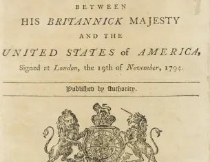 Treaty of Amity Commerce and Navigation, 1794. (The Gilder Lehrman Institute of American History)