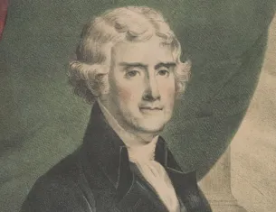 Thomas Jefferson, lithographed and published by H. Robinson, 1840 (Library of Congress)