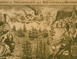 "America triumphant and Britannia in distress," 1782, Library of Congress