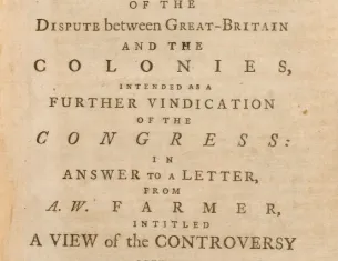 <em>The Farmer Refuted: or, A More Impartial and Comprehensive View of the Dispute between Great-Britain and the Colonies</em> (James Rivington: New York, 1775) (Courtesy New-York Historical Society)