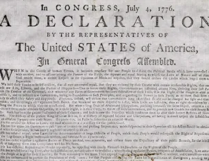 Declaration of Independence, Charleston, South Carolina, printed August 2, 1776 (The Gilder Lehrman Institute of American History)