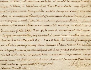 Thomas Jefferson to David Howell, December 15, 1810 (Gilder Lehrman Institute of American History)