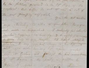 Mercy O. Warren to Catharine Macaulay, September 28, 1787 (The Gilder Lehrman Institute of American History)