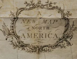 Detail from A New Map of North America, 1780. (The Gilder Lehrman Institute of American History)