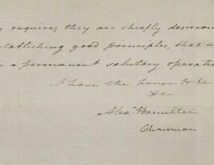 Alexander Hamilton to George Washington,  April 9, 1783 (The Gilder Lehrman Institute of American History)