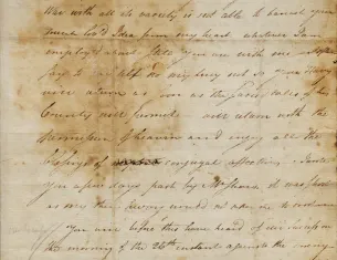 Henry Knox to Lucy Knox, December 28, 1776. (The Gilder Lehrman Institute of American History)