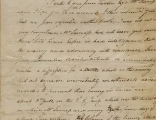 Henry Knox to Lucy Knox, January 7, 1777. (The Gilder Lehrman Institute of American History)