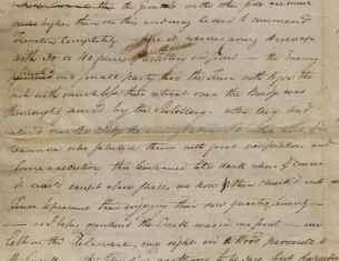 Henry Knox to Lucy Knox, January 7, 1777. (The Gilder Lehrman Institute of American History)