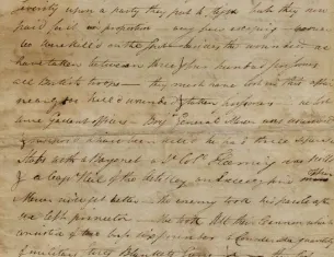 Henry Knox to Lucy Knox, January 7, 1777. (The Gilder Lehrman Institute of American History)