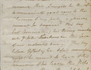 Henry Knox to Lucy Knox, October 19, 1781 (The Gilder Lehrman Institute of American History)