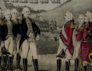 James S. Baillie, Surrender of Cornwallis, 1845 (The Gilder Lehrman Institute of American History)