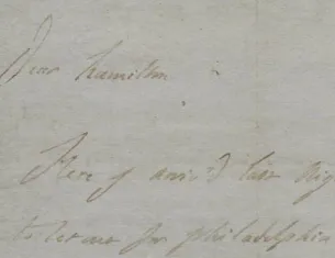 Marquis de Lafayette to Alexander Hamilton, November 28, 1780 (The Gilder Lehrman Institute of American History)