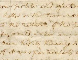 Martha Washington to Hannah S. Boudinot, January 15, 1784 (The Gilder Lehrman Institute of American History)
