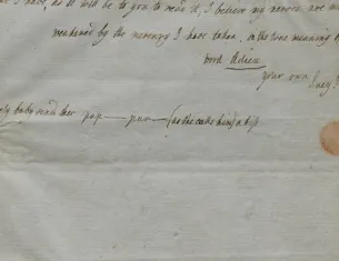  Lucy F. Knox to Henry Knox, May 1777 (The Gilder Lehrman Institute of American History)