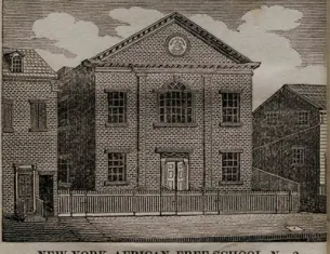 New York African Free-School No. 2, based on a drawing by a student, from The History of the New-York African Free-School, by Charles C. Andrews, 1830 (The Gilder Lehrman Institute of American History)